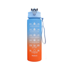 MEDIUM ORANBLU WATER BOTTLE WITH STRAW