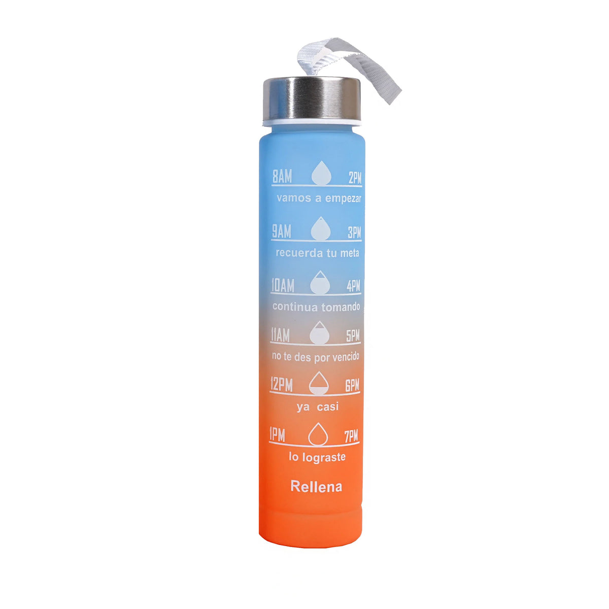 SMALL ORANBLU WATER BOTTLE WITH STRAW