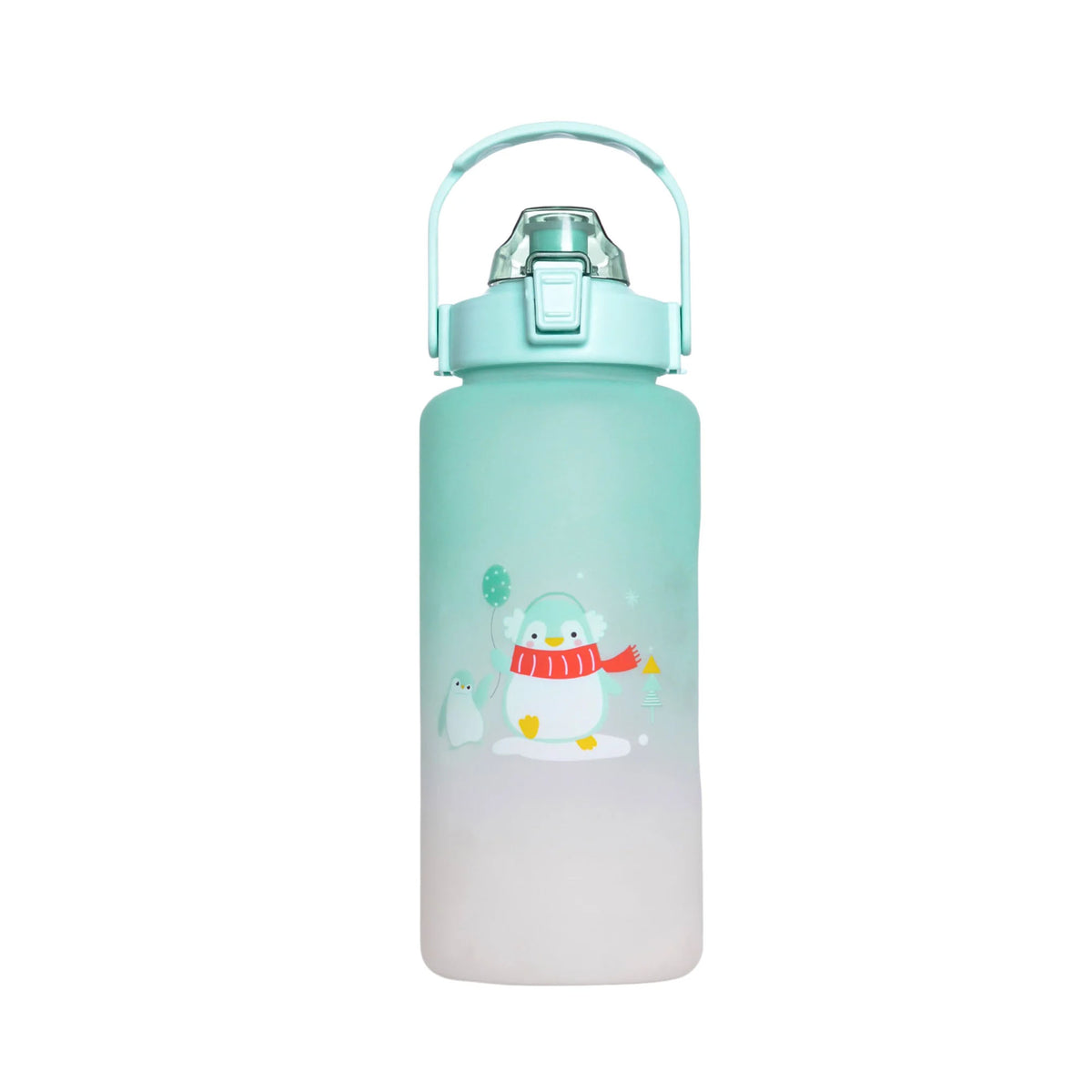LARGE CHILL CHAMP WATER BOTTLE WITH STRAW