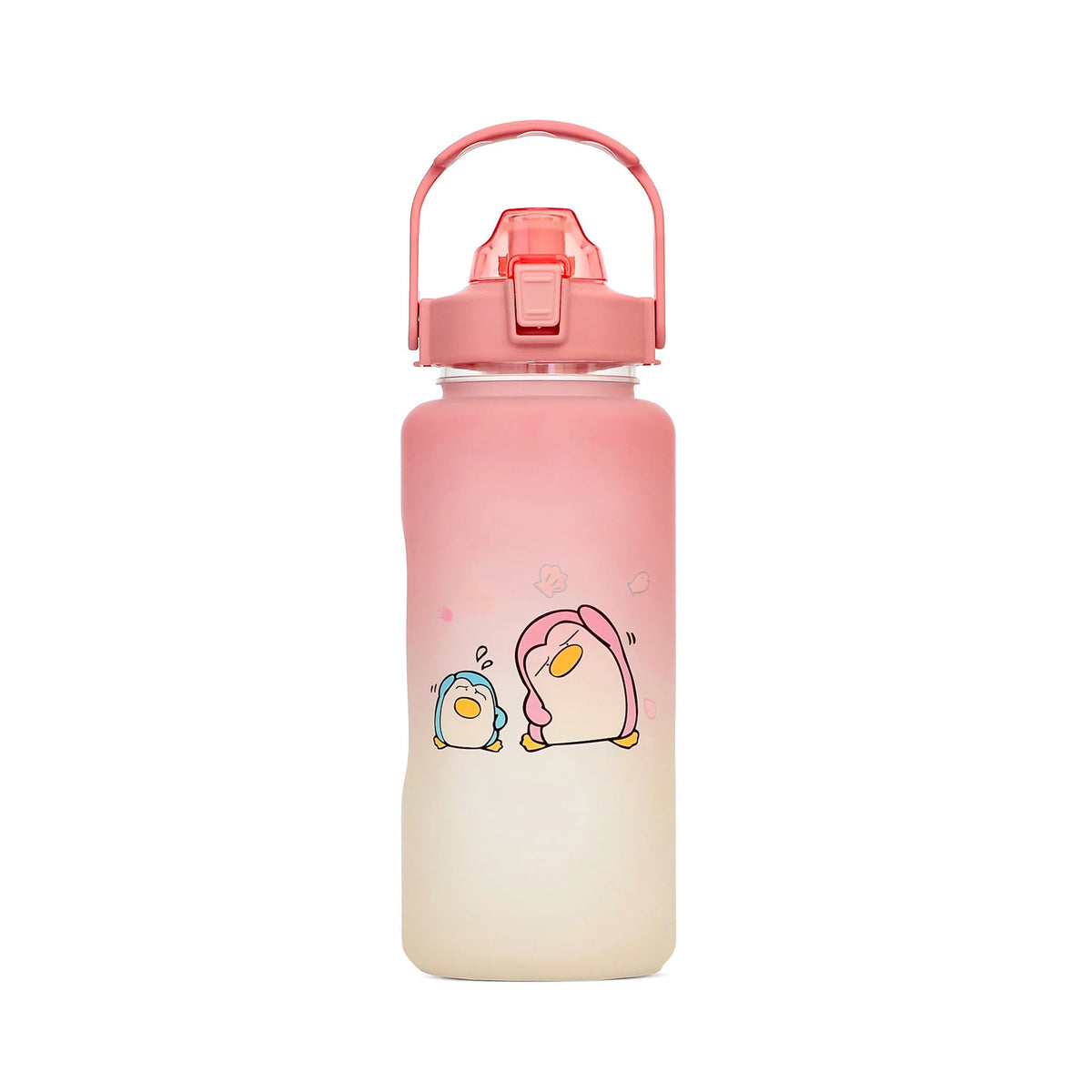 LARGE PENGUIN POP WATER BOTTLE WITH STRAW