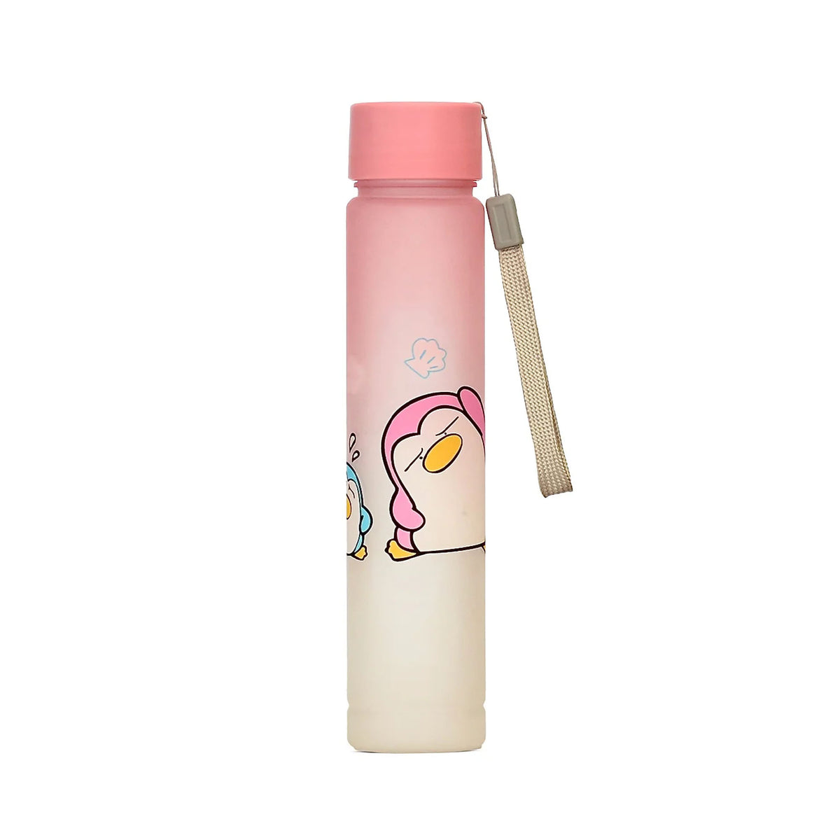 SMALL PENGUIN POP WATER BOTTLE WITH STRAW