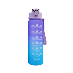 MEDIUM MIDNIGHT BLUE WATER BOTTLE WITH STRAW