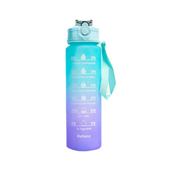 MEDIUM BLUEBERRY WATER BOTTLE WITH STRAW