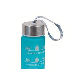 3 PCS TRANSPARENT WATER BOTTLE WITH STRAW