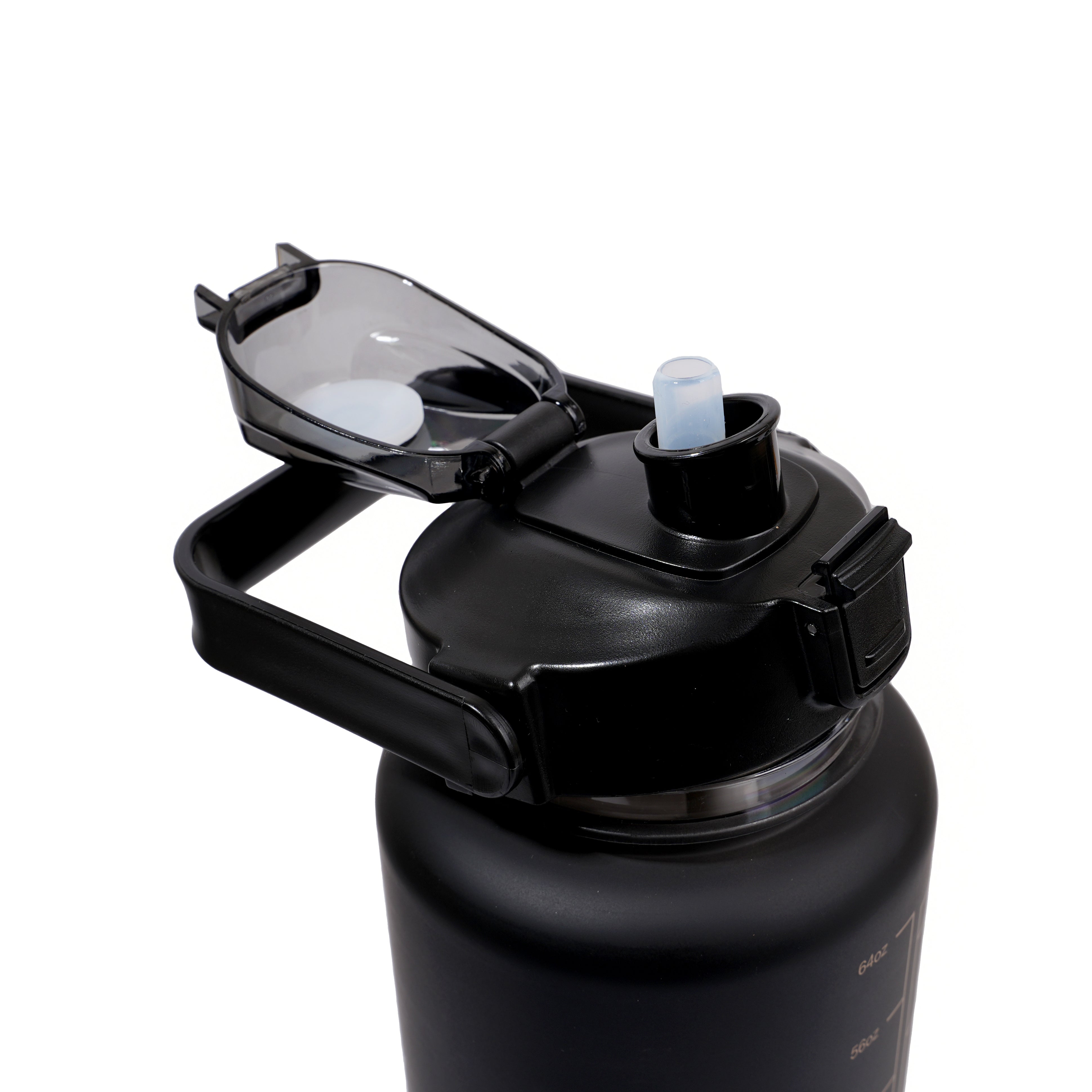 3 PCS TRANSPARENT WATER BOTTLE WITH STRAW