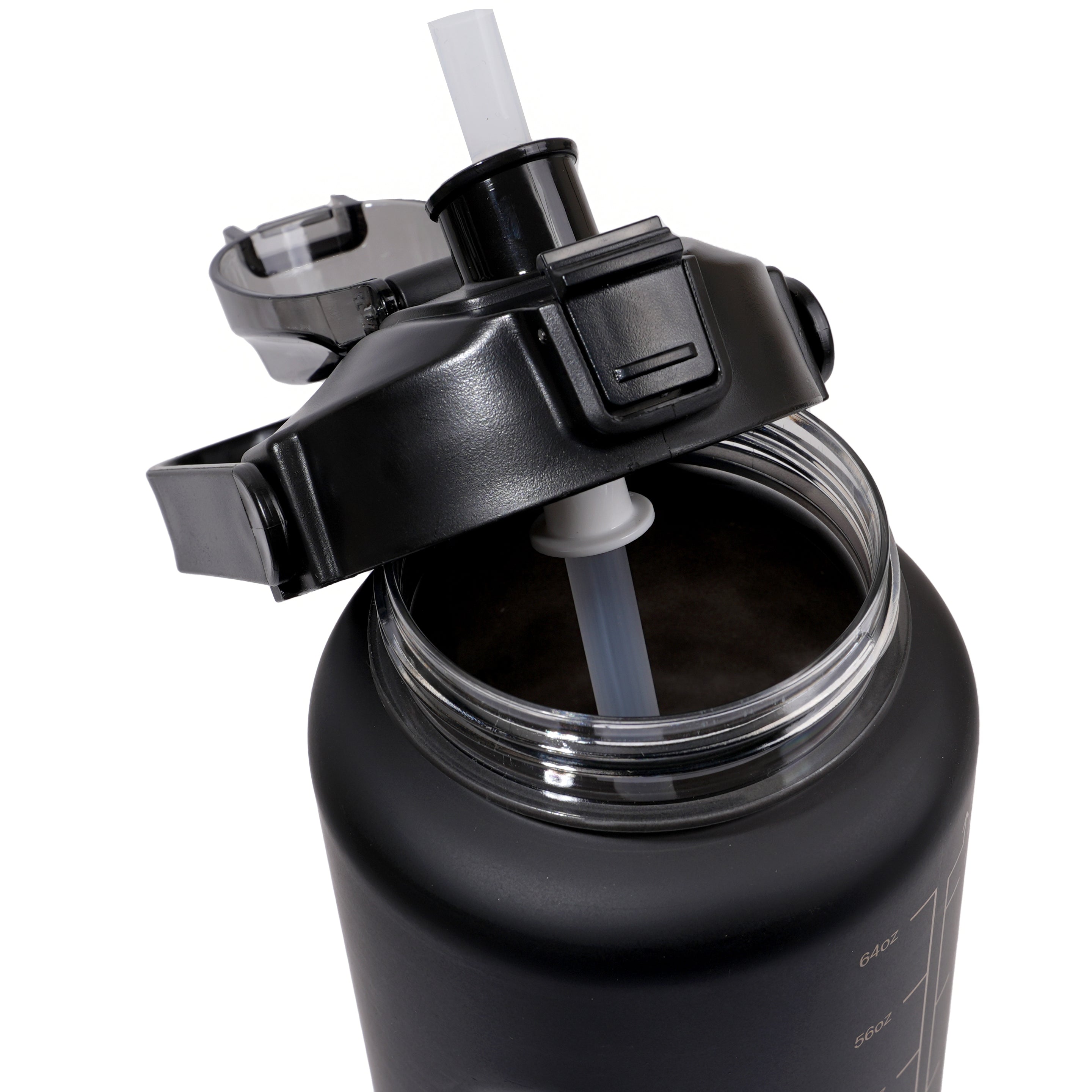 3 PCS TRANSPARENT WATER BOTTLE WITH STRAW