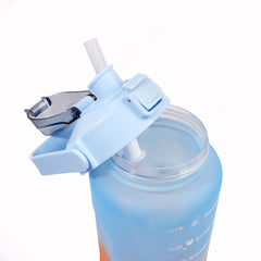 3 PCS TRANSPARENT WATER BOTTLE WITH STRAW