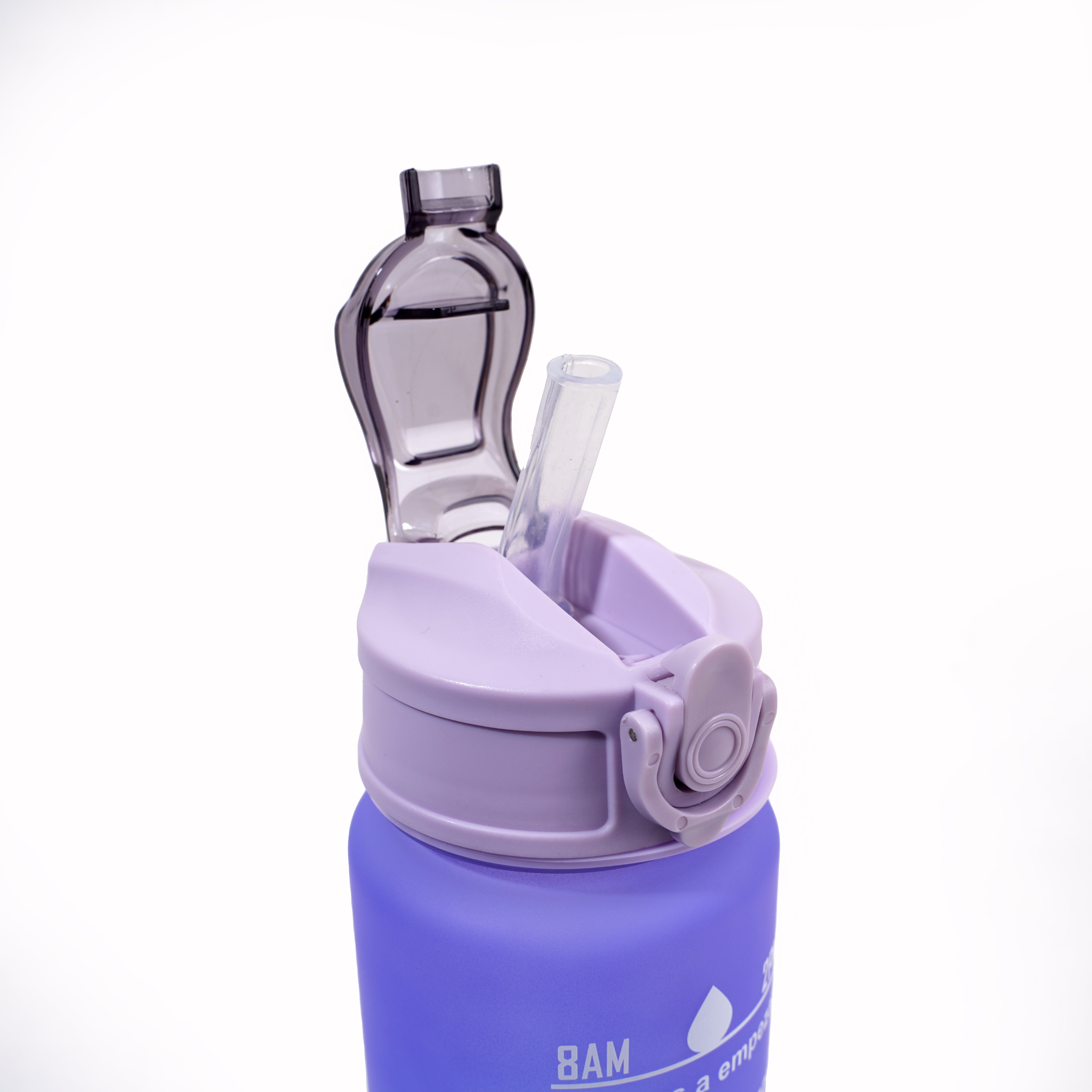 3 PCS TRANSPARENT WATER BOTTLE WITH STRAW