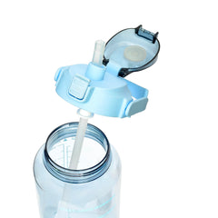 3PCS TRANPARENT WATER BOTTLES WITH STRAW