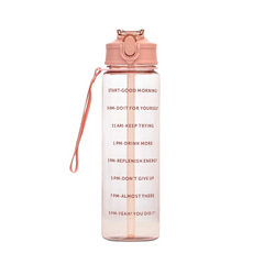 3 PCS TRANSPARENT WATER BOTTLES WITH STRAW